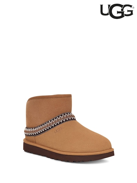 UGG Brown Classic Mini Crescent Boots (988286) | £160