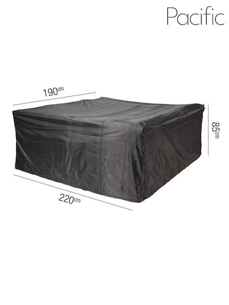 Pacific Black Garden Set Aerocover Oblong 220x190x85cm high (990838) | £100
