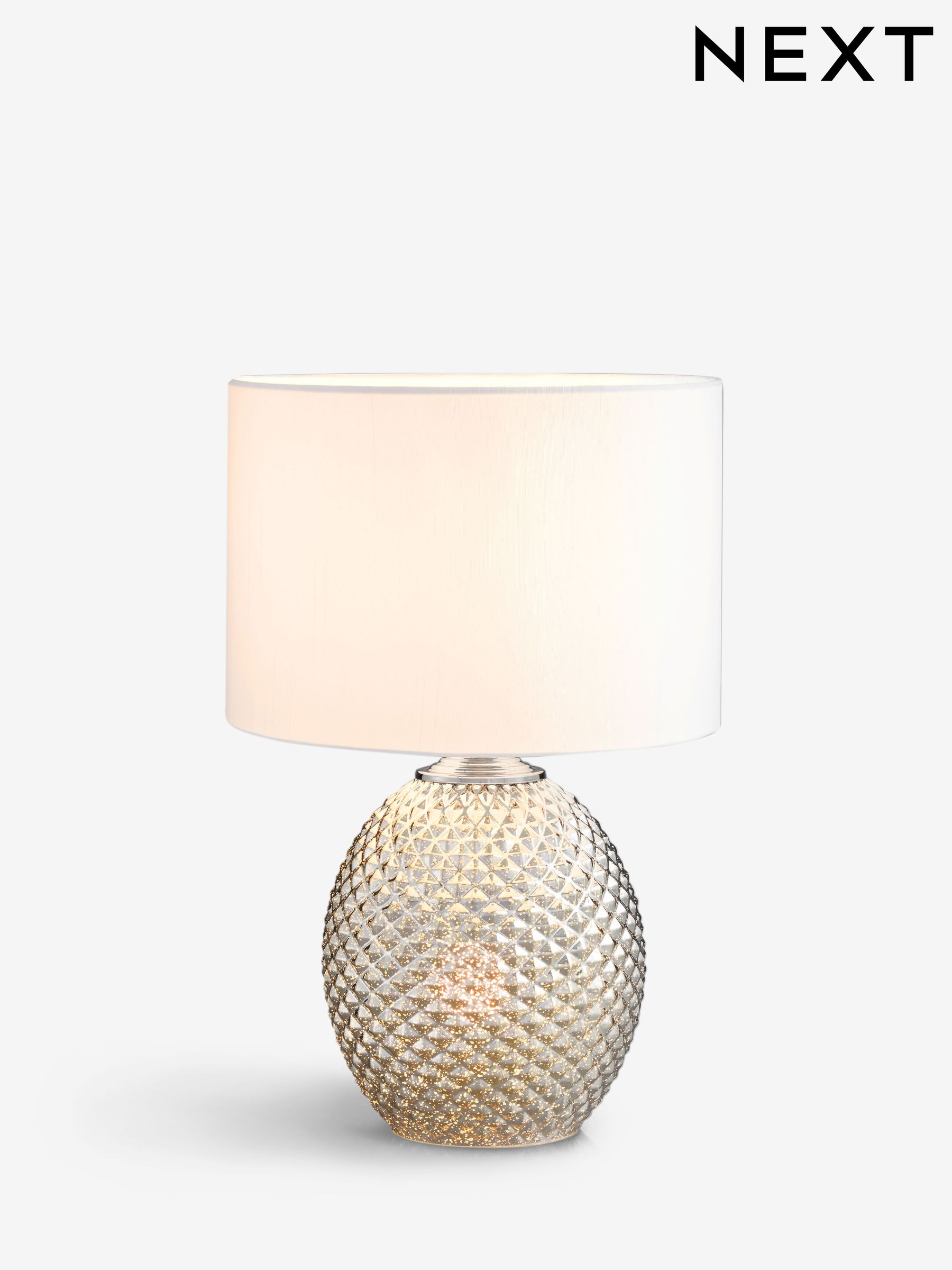 Next lamps silver top