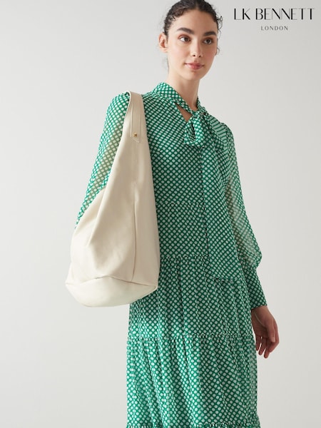 LK Bennett Natural Soula Leather Slouchy Shoulder Bag (991553) | £259
