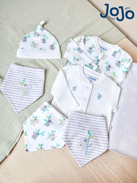 JoJo Maman Bébé White 6-Piece Letter Box Gift Set (992002) | £55