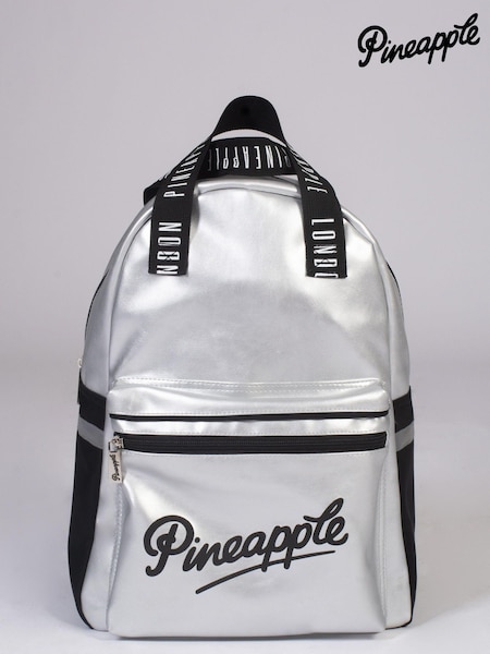 Pineapple Silver Retro Logo Pocket Backpack (992043) | £30