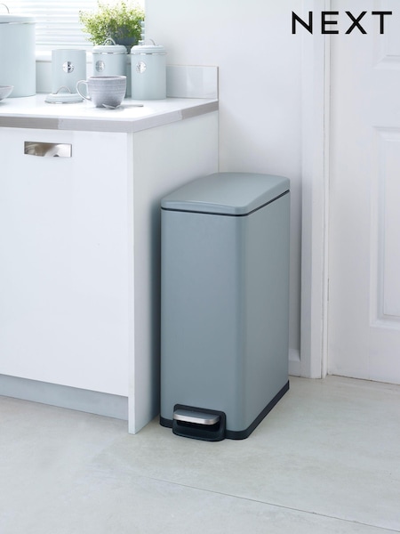 Grey 45L Slim Soft Close Pedal Bin (992076) | £80