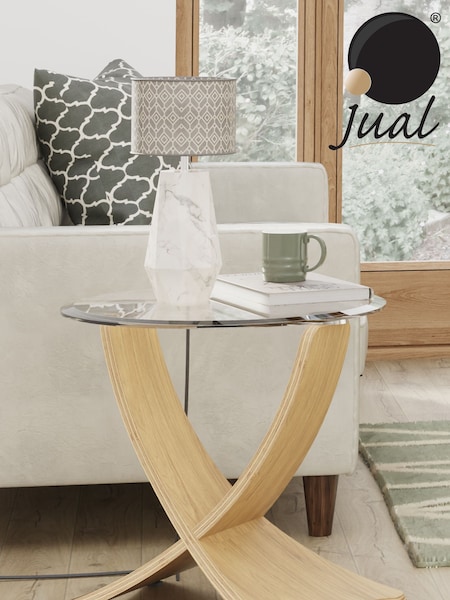 Jual Oak Siena Round Side Table (992345) | £210