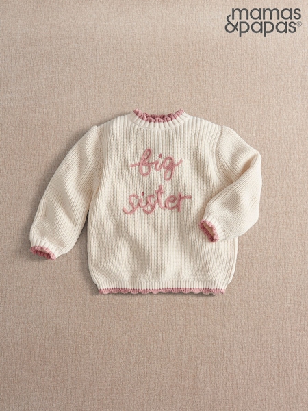 Pink - Mamas & Papas Big Sister Jumper