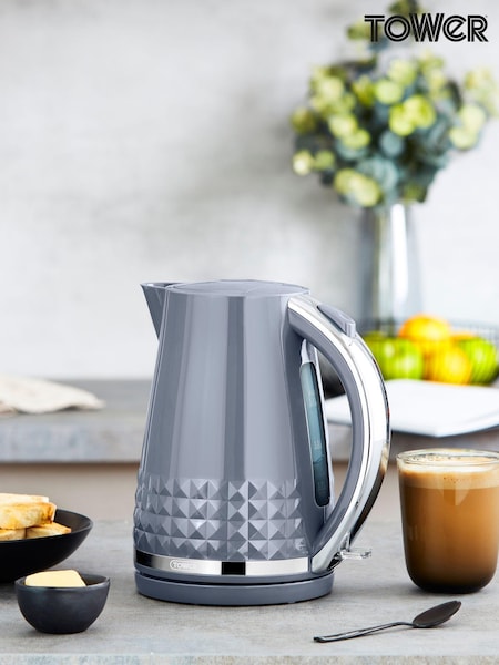 Tower Grey Solitaire 1.5L 3KW Kettle (993146) | £30