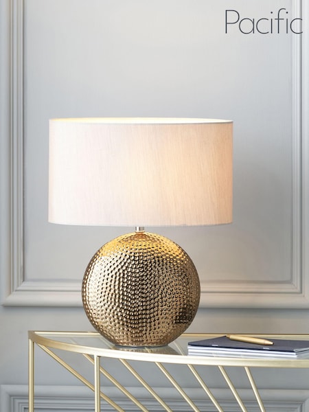 Pacific Bronze Mabel Textured Ceramic Table Lamp (993263) | £55
