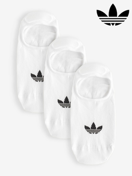 adidas Originals White/Black Low Cut Socks 3 Pack (993528) | £13