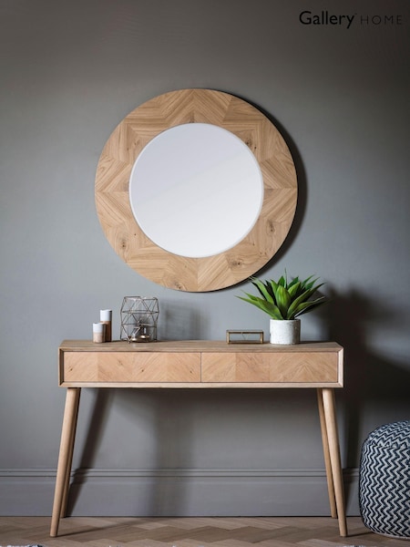 Gallery Home Wood Blyth Round Mirror (993672) | £250
