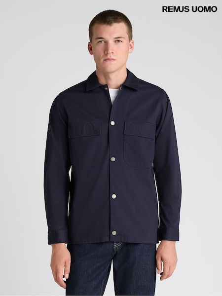 Blue - Regular Remus Uomo Long Sleeve Jacket