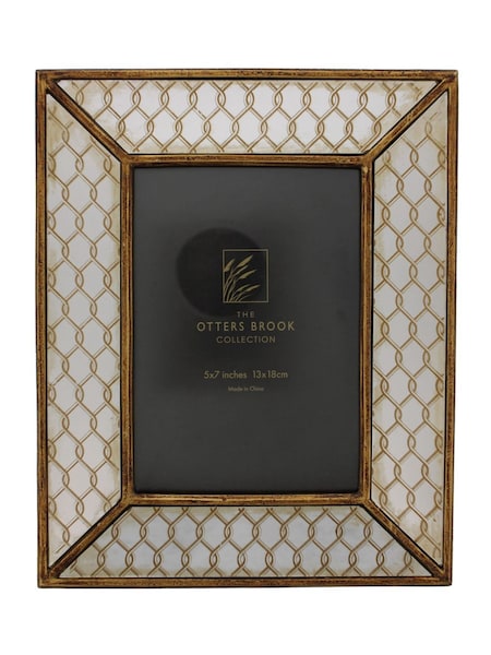 Otters Brook Polyresin Mirrored Photo Frame