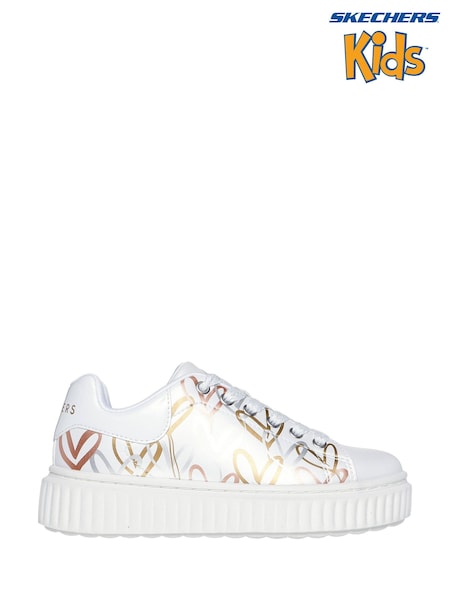 Skechers White Hi Ridge Trainers (997301) | £49