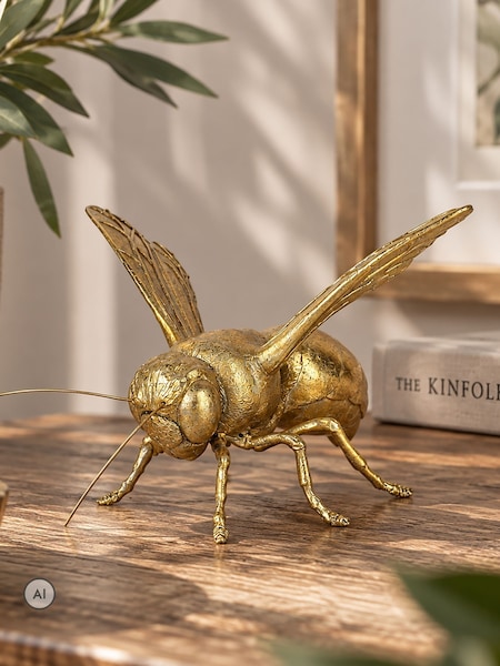 Otters Brook Polyresin Wasp With Outstretched Wings