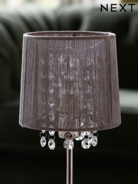 Grey Palazzo Small Table Lamp (997720) | £30