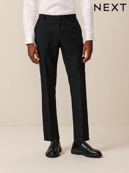 Black Skinny Fit Textured Suit Trousers (997935) | £35