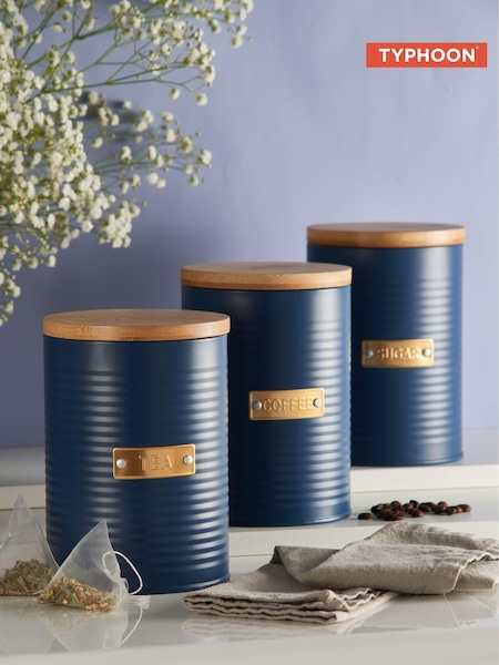 Typhoon Blue Otto Tea, Coffee & Sugar Storage (998446) | £30