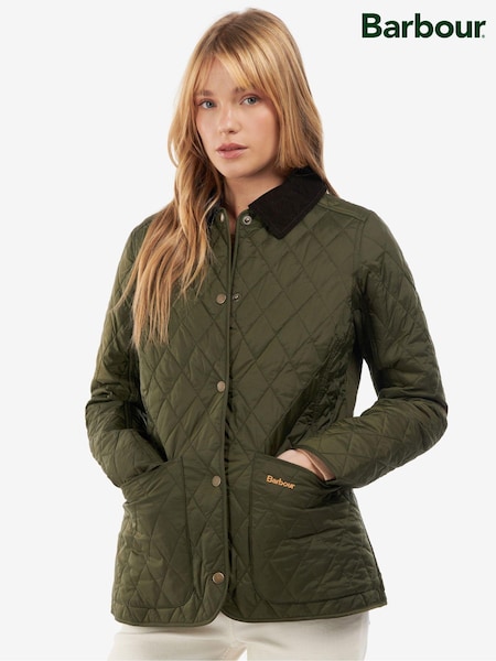 Barbour® Khaki Green Annandale Quilted Jacket (999301) | £119