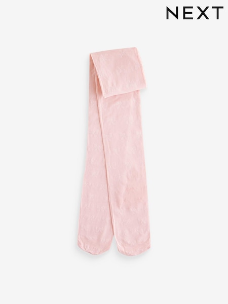 Pink 40 Denier Bow Tights (999383) | £5.50 - £7