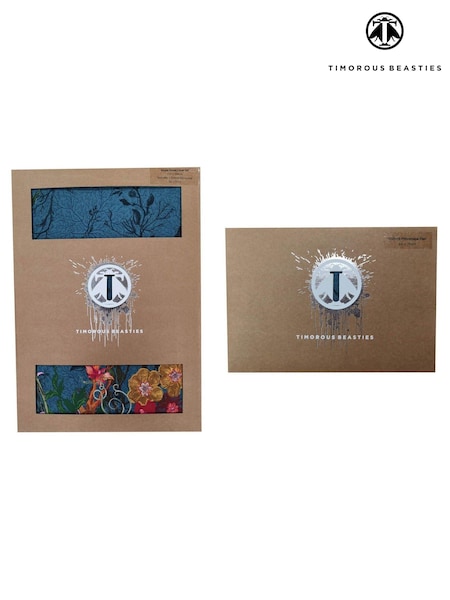 Timorous Beasties Set of 2 Green Bloomsbury Garden 220 Thread Count 100% Cotton Pillowcases (9N6909) | £35