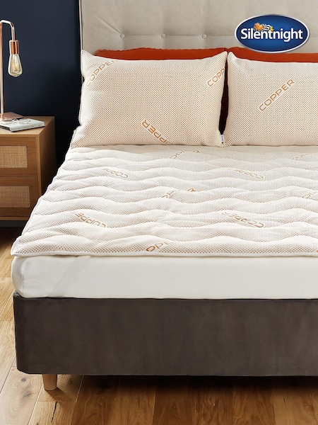 Silentnight White Wellbeing Copper Mattress Topper (9R3248) | £35 - £55