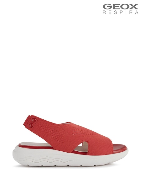 Geox Womens Spherica Ec5 Red Sandals (A00353) | £100