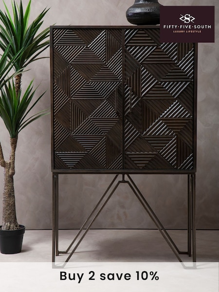 Fifty Five South Grey Saira 2 Door Cabinet (A00823) | £1,385
