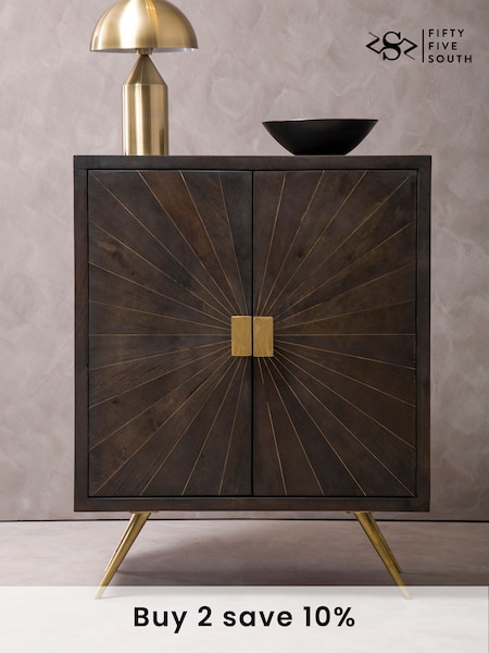 Fifty Five South Grey Sagor Cabinet (A00832) | £1,075