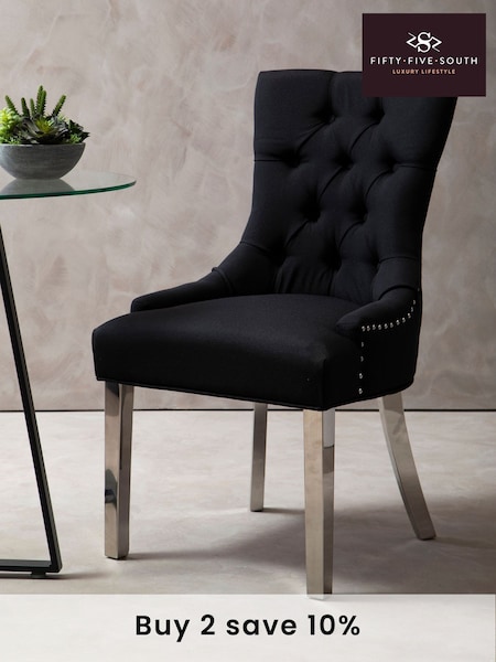 Fifty Five South Black Richmond Dining Chair (A00840) | £285
