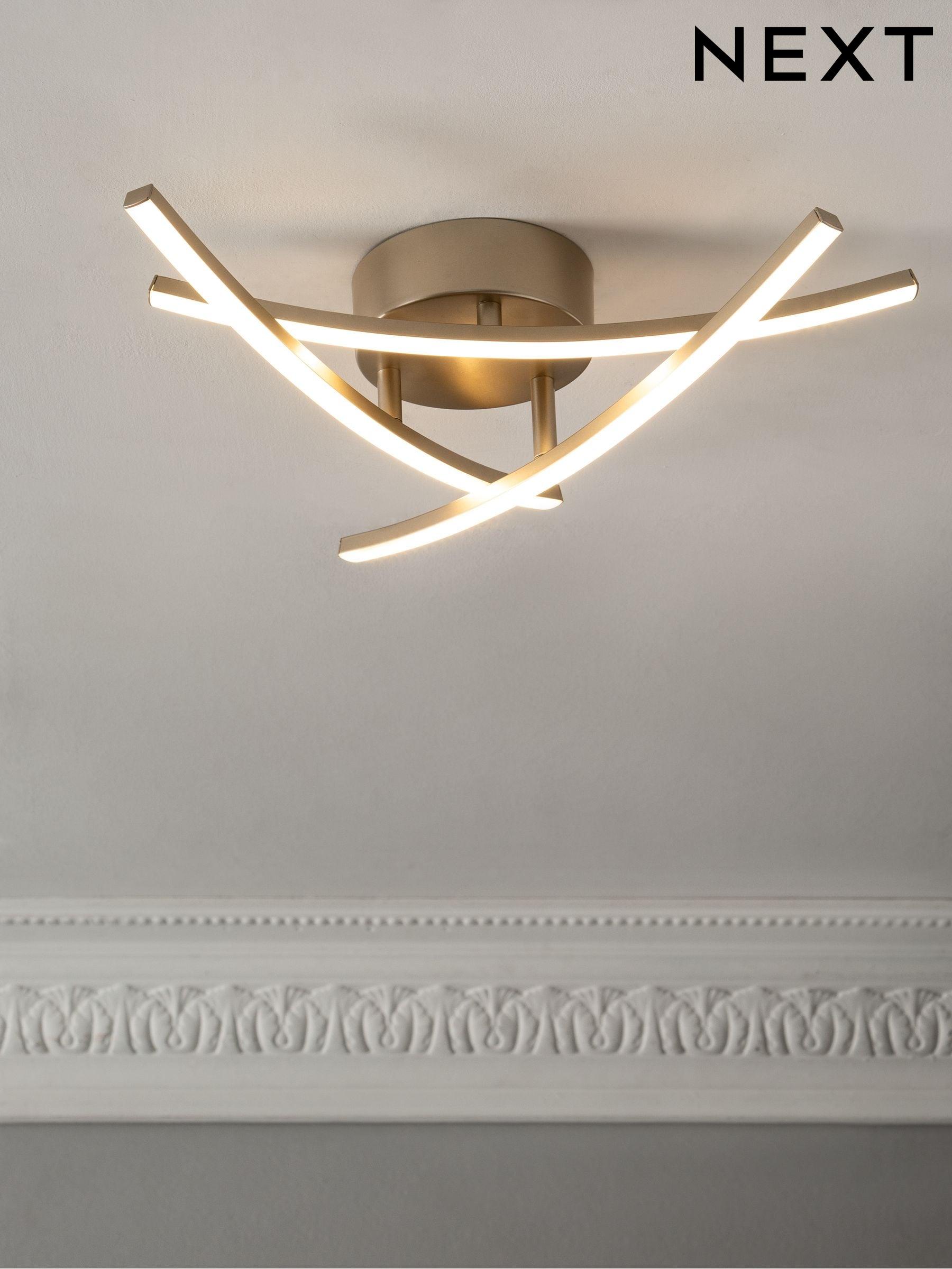 Silver Ceiling Lights Silver Flush LED Ceiling Lights Next UK