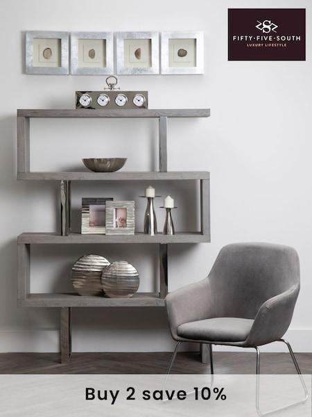 Fifty Five South Grey Stockholm Chair (A01886) | £260