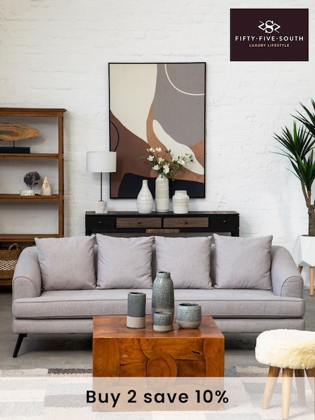 Fifty Five South Brown Surak Teak Wood Coffee Table (A01913) | £325
