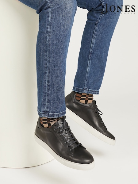 Jones Bootmaker Mens Simon Leather Trainers (A05392) | £99