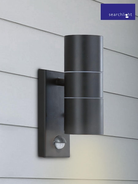 Searchlight Black Alliance LED Outdoor Wall Light (A06419) | £50