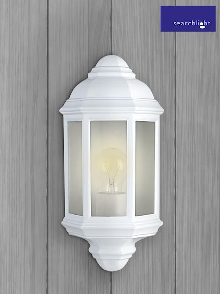 Searchlight White Urbana Flush Wall Outdoor Light (A06442) | £23
