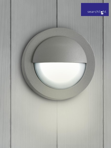 Searchlight Light Grey Worthington LED Flush Wall Outdoor Light (A06444) | £30