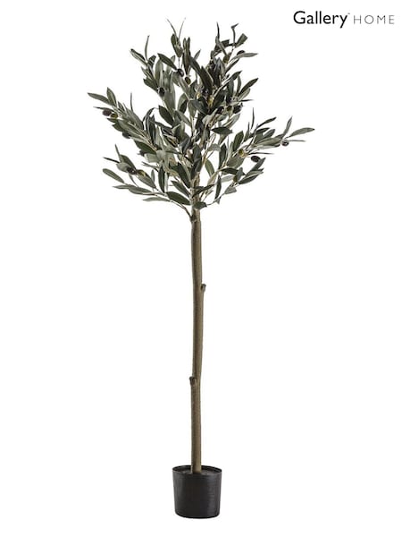 Gallery Home Green Artificial Medium Olive Tree In Pot (A06832) | £63