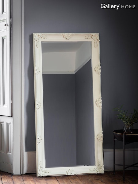 Gallery Home Cream Assen Leaner Mirror (A06902) | £230