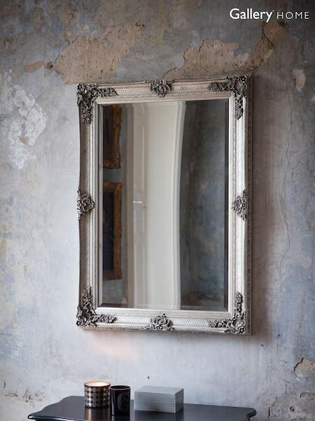 Gallery Home Silver Assen Rectangle Mirror (A06906) | £145