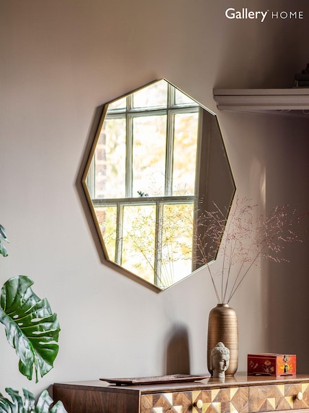 Gallery Home Gold Drew Octagon Mirror (A06918) | £135