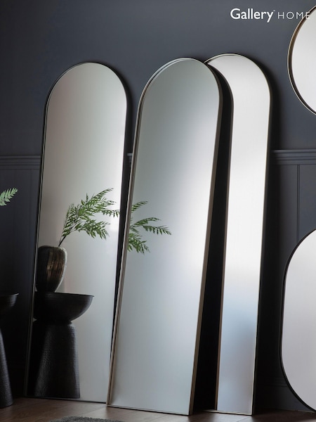Gallery Home Black Macey Arch Mirror (A06933) | £265