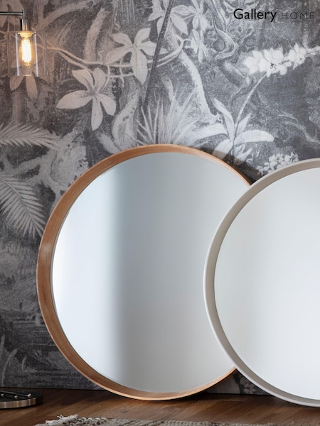 Gallery Home Natural Lainey Round Mirror (A06968) | £220