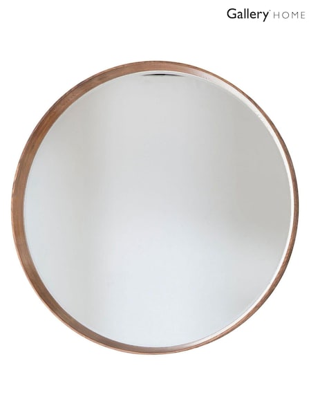 Gallery Home Natural Lainey Round Mirror (A06969) | £180