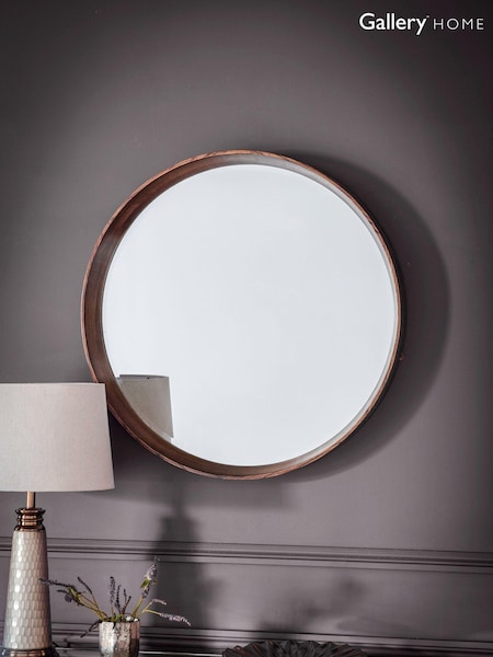 Gallery Home Natural Lainey Round Mirror (A06971) | £180