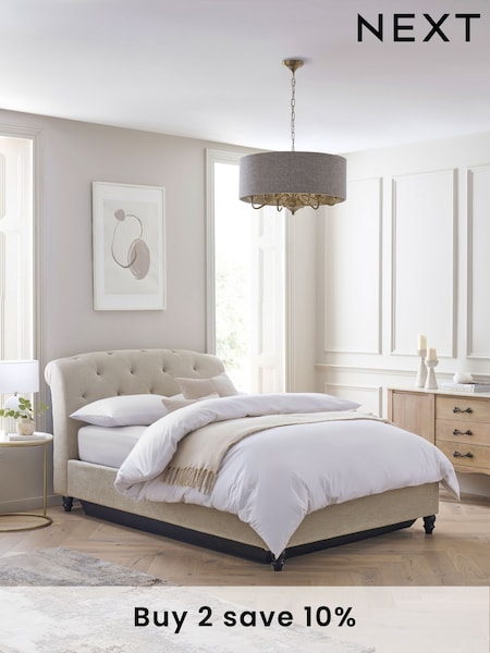 Soft Texture Light Natural Hartford Upholstered Ottoman Storage Bed Frame (A07435) | £915 - £1,115