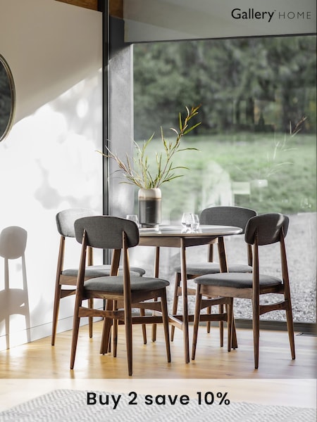 Gallery Home Brown Horley Round Dining Table (A07522) | £605