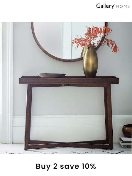 Gallery Home Brown Norfolk Console Table (A08111) | £255