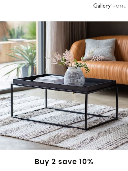 Gallery Home Black Mere Tray Coffee Table (A08988) | £215