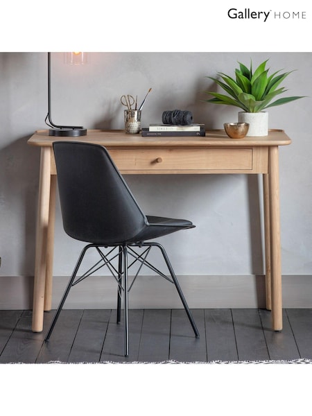 Gallery Home Natural Columbia 1 Drawer Desk (A09448) | £400
