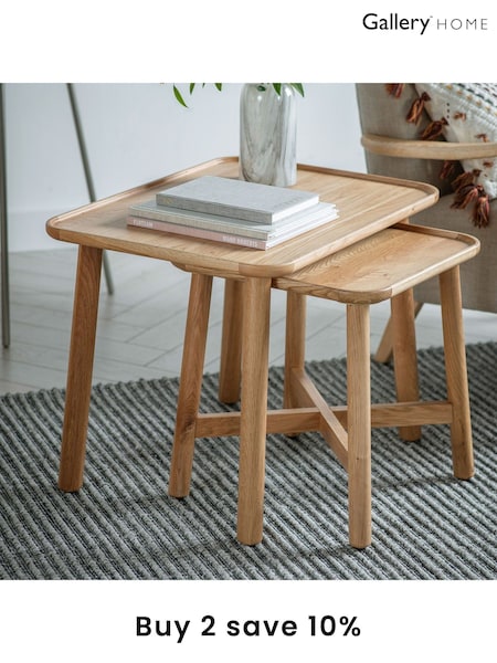 Gallery Home Brown Columbia Nest of 2 Tables (A09555) | £195