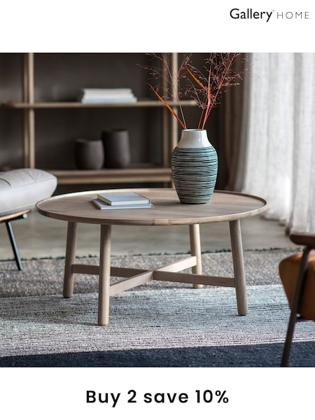 Gallery Home Grey Columbia Round Coffee Table (A09575) | £275